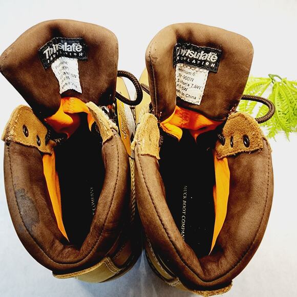 Muck Boots Leather Waterproof Work premium 6" boot Mens 7.5 NWT Thinsulate suede - Picture 2 of 14